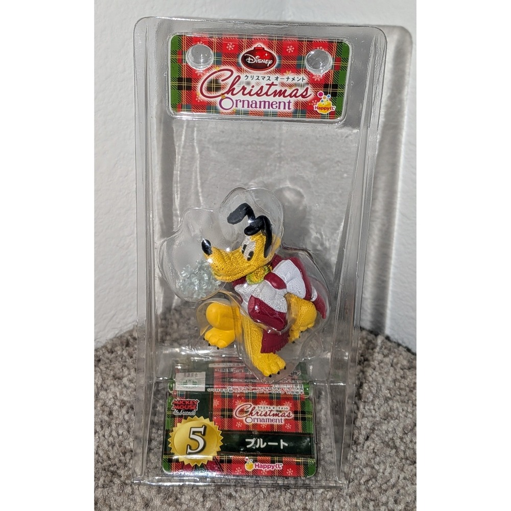 Disney Christmas Ornament 2014 Pluto Japan Festive Scarf Holiday Collection New